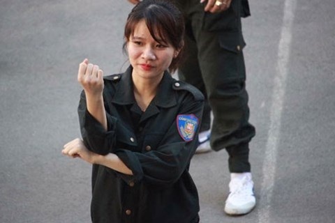 "Đóa hồng thép" của Cảnh sát cơ động Hà Nội - 2 "Đóa hồng thép" của Cảnh sát cơ động Hà Nội - 2