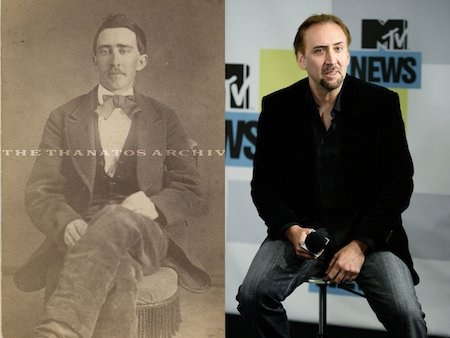 Hồi năm 2011, các fan hâm mộ đã được một phen kinh ngạc khi chiêm ngưỡng bức hình xưa cũ của một người đàn ông mang tên Robert M. Smith nhưng lại có ngoại hình giống hệt với nam tài tử Nicolas Cage. Sau sự việc, nhiều người còn đùa vui rằng Nicolas Cage thực chất là một ma cà rồng trẻ mãi không già khiến cho nam tài tử phải lên hẳn truyền hình giải thích rằng mình chỉ là người trần mắt thịt.