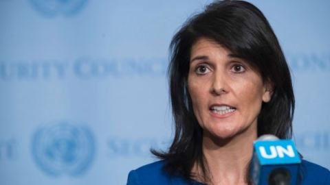 Mỹ có thể tạo cuộc chiến Iraq phiên bản 2 tại Syria? - 2 Đại sứ Mỹ tại LHQ Nikki Haley thể hiện quan điểm cứng rắng của Washington sau sự kiện Idlib