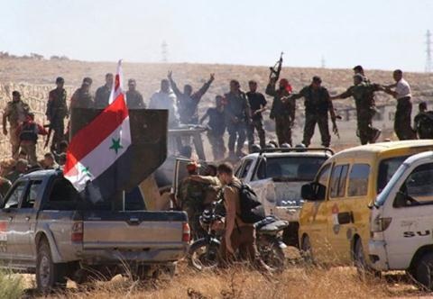 Quân chính phủ Syria liên tiếp thất bại nhiều nơi - 2 Các tay súng tình nguyện của lực lượng Palestine Liwa Al-Quds
