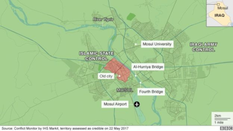 Trận quyết chiến ở thành cổ Mosul với 150.000 con tin - 2
Khu vực Thành cổ Mosul.