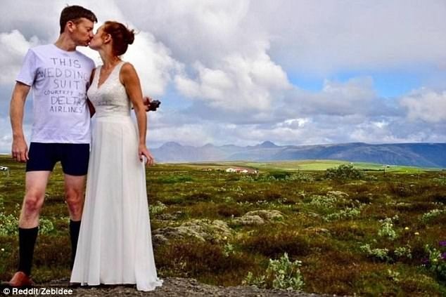 Chú rể mặc quần đùi chụp ảnh cưới vì bị thất lạc hành lý trong khi bay - 1 Chú rể mặc quần đùi chụp ảnh cưới vì bị thất lạc hành lý trong khi bay - 1