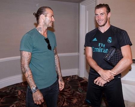 Beckham bất ngờ ghé thăm thầy trò Zinedine Zidane - 1 Beckham vừa ghé thăm các cầu thủ của Real Madrid