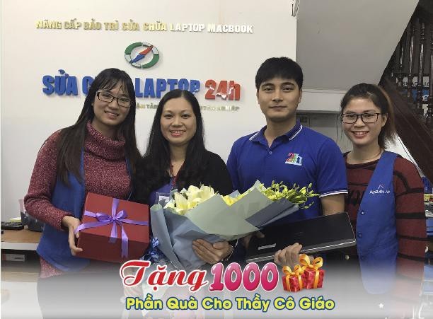 “Tuần lễ vàng 20/11” sửa chữa Laptop 24h tặng 1.000 phần quà tri ân thầy cô giáo - 1 Sửa chữa Laptop 24h.com tặng quà tri ân ngày Nhà giáo Việt Nam