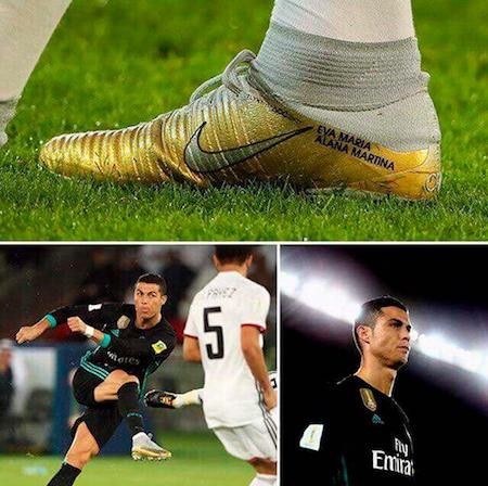 Bật mí cô con gái được C.Ronaldo nhớ đến trong từng bước chạy - 1 C.Ronaldo vừa “trình làng” giày mới