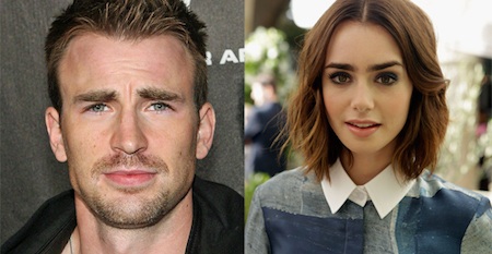 Chris Evans, cao thủ “sát gái” của Hollywood - 10 Hồi năm 2015, nàng “Bạch Tuyết” Lily Collins cũng từng có một buổi tối hẹn hò lãng mạn cùng Chris Evans và sau đó mối quan hệ giữa hai ngôi sao cũng khá mập mờ