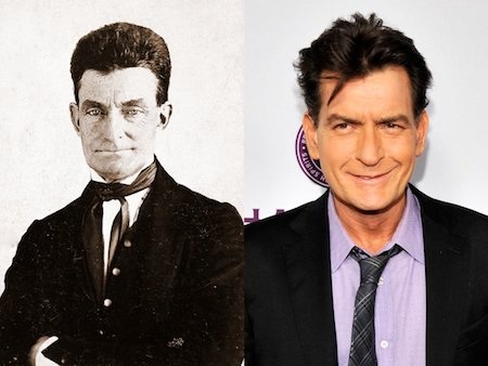 Charlie Sheen thì lại trông khá giống với nhà tư tưởng John Brown của thời kỳ Nội chiến Hoa Kỳ.