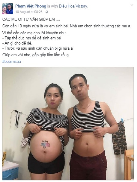 Chàng 8X điển trai Hà thành cực tâm lý, chăm vợ bầu như… bò Kobe - 4
Việt Phong rất chăm chỉ học hỏi kinh nghiệm của các mẹ bỉm sữa đi trước.