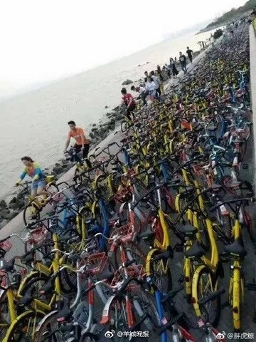 Vạn xe đạp chen nhau không lối thoát ở Trung Quốc - 5 Vạn xe đạp chen nhau không lối thoát ở Trung Quốc - 5