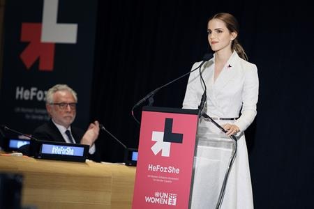 Emma Watson, cô “phù thủy nhỏ” đã lột xác thành “người đẹp” - 19 Ngoài các hoạt động nghệ thuật, Emma Watson còn gây được tiếng vang lớn khi tham gia chiến dịch HeForShe về quyền bình đẳng giới của Liên Hiệp Quốc