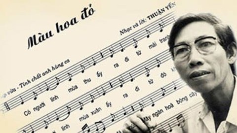 Xôn xao thông tin ca khúc "Màu hoa đỏ" bị cấm hát - 3
Ca khúc “Màu hoa đỏ” được cố nhạc sĩ Thuận Yến sáng tác vào năm 1991, phổ nhạc từ bài thơ “Thời hoa đỏ” của nhà thơ Nguyễn Đức Mậu.