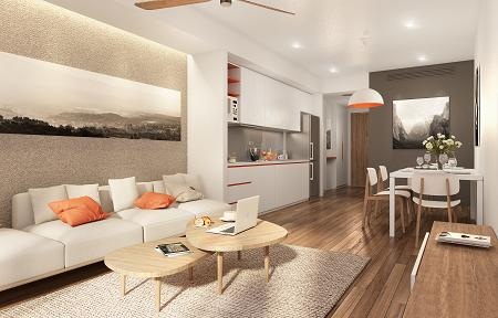 Ariyana cao 28 tầng với 394 căn hộ- khách sạn có diện tích từ 49 – 114m2