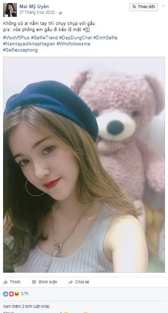 Làm thế nào để chụp được những bức ảnh “đỉnh” selfie? - 2 Với camera selfie xịn như Vivo V5Plus, bạn sẽ thỏa sức selfie mà không còn lo ngại khi không chụp đúng góc mặt hoàn hảo.