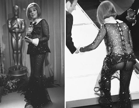 “Bỏng mắt” trước những màn khoe thân ấn tượng của sao Hollywood - 2 Barbra Streisand từng gây ra rất nhiều tranh cãi khi tới dự lễ trao giải Oscar năm 1969 với một chiếc váy xuyên thấu nhức mắt, tuy nhiên, không thể phủ nhận rằng chiếc váy này thực sự là một trong những bộ trang phục ấn tượng nhất của lịch sử lễ trao giải