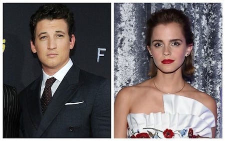 Sao và những lần lỡ hẹn đáng tiếc trên màn ảnh rộng - 2 Miles Teller và Emma Watson đã cùng nhau từ chối hai vai diễn sáng giá trong tác phẩm “La la land” để đến cuối cùng, những vai diễn này về tay bộ đôi Ryan Gosling và Emma Stone. Sau khi “La la land” gặt hái được thành công rực rỡ cũng như trở thành hiện tượng trên toàn cầu, các fan hâm mộ đã cảm thấy vô cùng hiếu kỳ về cảm nhận của Miles Teller và Emma Watson.