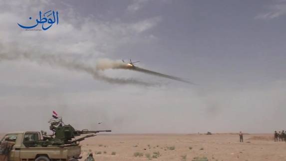 Vùng đệm tan hoang, Mỹ bất lực tại biên giới Syria – Jordan! - 3 Trực thăng tấn công của VKS Nga tấn công lực lượng dân chủ Syria SDF thân Mỹ, tại vùng biên giới Đông Sweida