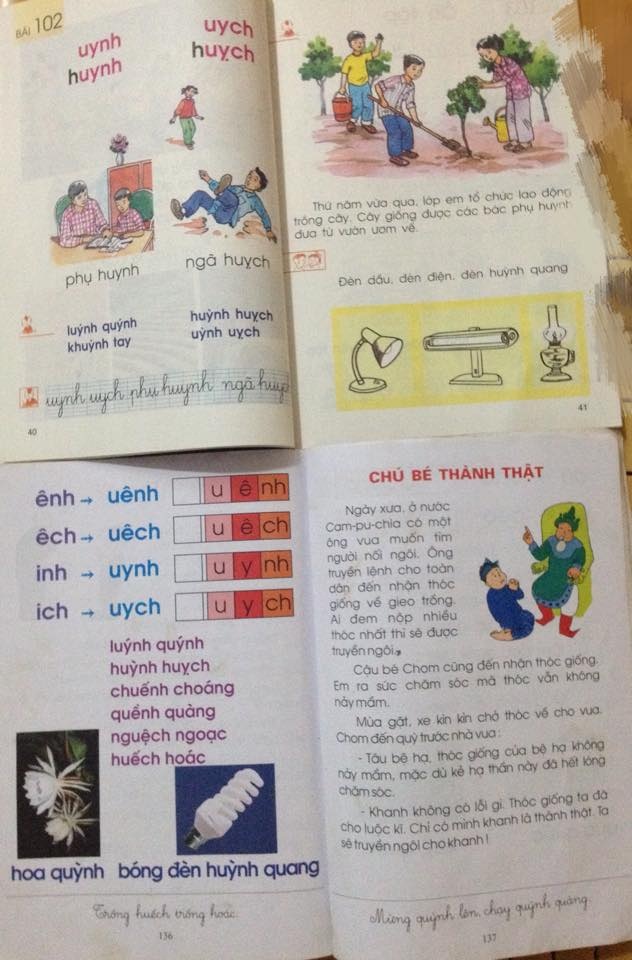 “Toát mồ hôi” vì trẻ không biết chữ trước lớp 1: Giáo viên thời nay ngại khó? - 2
So sánh một tiết học trong chương trình SGK Tiếng Việt lớp 1 và SGK Tiếng Việt của chương trình công nghệ giáo dục. Nhiều giáo viên phản ánh, trường áp dụng dạy theo sách công nghệ giáo dục khiến chương trình nặng hơn, giáo viên - học sinh vất vả, phụ huynh muốn dạy con cũng bó tay vì rối.