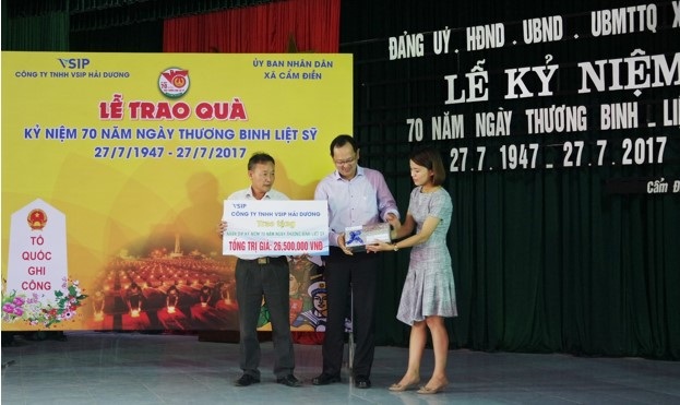 VSIP Hải Dương tri ân 70 năm ngày Thương binh - Liệt sỹ - 2 VSIP Hải Dương tri ân 70 năm ngày Thương binh - Liệt sỹ - 2