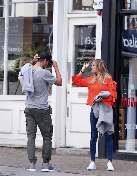 Alvaro Morata “lời qua tiếng lại” với bà xã trên đường phố - 2 Morata dường như đã làm bà xã “phật lòng”