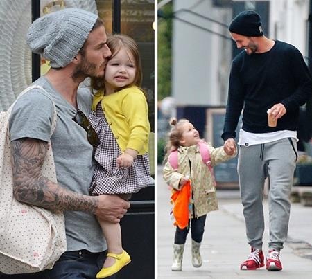 “Tan chảy” trước những ông bố mẫu mực của làng giải trí - 2 David Beckham cũng là một ông bố “chuẩn không cần chỉnh” của showbiz. Bận rộn nuôi dạy ba hoàng tử bé và một tiểu công chúa nhưng chàng David lúc nào cũng tỏ ra quan tâm, thấu đáo hết mực.