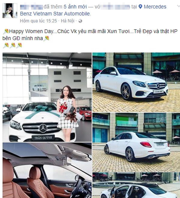 Nóng trong ngày: Anh chồng gây bão mạng khi tặng vợ xế sang hơn 3 tỷ dịp 20.10 - 1 Nóng trong ngày: Anh chồng gây bão mạng khi tặng vợ xế sang hơn 3 tỷ dịp 20.10 - 1