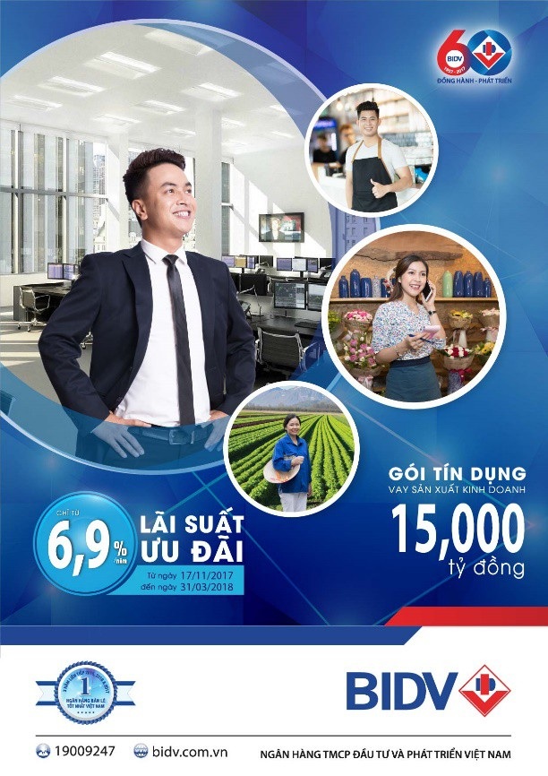 Mùa kinh doanh cuối năm, vay vốn sao cho an toàn? - 2 Gói vay hỗ trợ cá nhân và hộ gia đình sản xuất kinh doanh của BIDV đang được chú ý thời gian gần đây