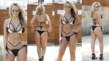 Sở hữu thân hình nóng bỏng cỡ này nên Kate Wright dễ dàng “hút hồn” Rio Ferdinand