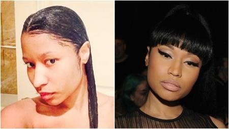 “Sao” và những màn khoe mặt mộc bất hủ - 3 Thiếu đi lớp trang điểm, Nicki Minaj trông thiếu hẳn vẻ sắc sảo, cá tính thường thấy trên sân khấu