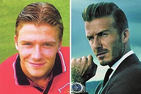 Hành trình hoàn thiện nhan sắc khó tin của các sao Hollywood - 3 David Beckham vốn điển trai và bảnh bao từ xưa. Tuy nhiên, chỉ có thời gian mới khiến cho chàng cựu danh thủ có được dáng vẻ phong trần, bụi bặm khó cưỡng như hiện tại.