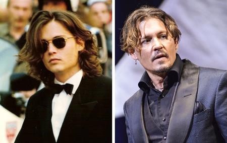 Khi các “tường thành nhan sắc” cũng phải bất lực trước thời gian - 3 Johnny Depp từ xưa đã nổi danh với vẻ đẹp trai, hấp dẫn chết người. Và khi đã lớn tuổi hơn, nam tài tử tuy chẳng còn trẻ trung như trước nhưng vẫn toát lên nét quyết rũ “đốn tin” fans nữ.