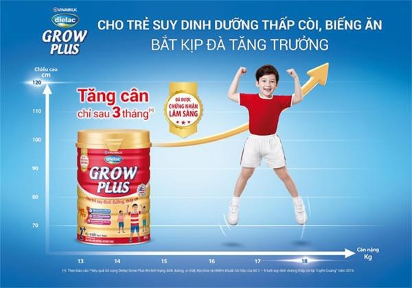 Cộng đồng mẹ bỉm sữa chia sẻ kinh nghiệm giúp con thoát nhanh suy dinh dưỡng - 3 Thực phẩm bổ sung: Sản phẩm dinh dưỡng nhãn hiệu Dielac Grow Plus 2+ dành cho trẻ từ 2-10 tuổi