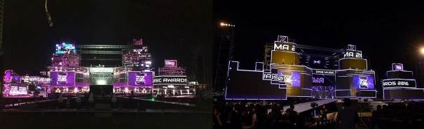 Điểm danh những sân khấu âm nhạc lớn nhất tại Việt Nam từ trước đến nay - 4 Hệ thống sân khấu hiện đại không kém những lễ trao giải trên thế giới. Ảnh: zing.