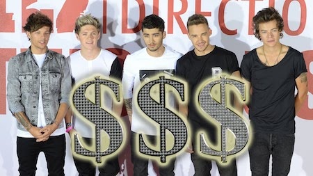 Sốc khi biết One Direction chi hơn 1,3 tỉ đồng để… làm đẹp - 4 One Direction luôn là “cỗ máy in tiền” của làng giải trí