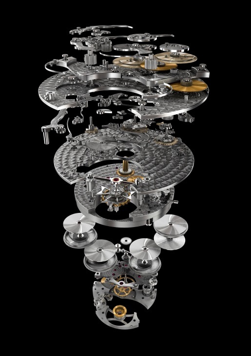 Chiêm ngưỡng vũ trụ thu nhỏ qua siêu phẩm Vacheron Constantin 12 tỉ đồng - 4 Siêu phẩm đồng hồ phức tạp này được cấu thành từ 457 bộ phận trong một cỗ máy dày 9,60mm.