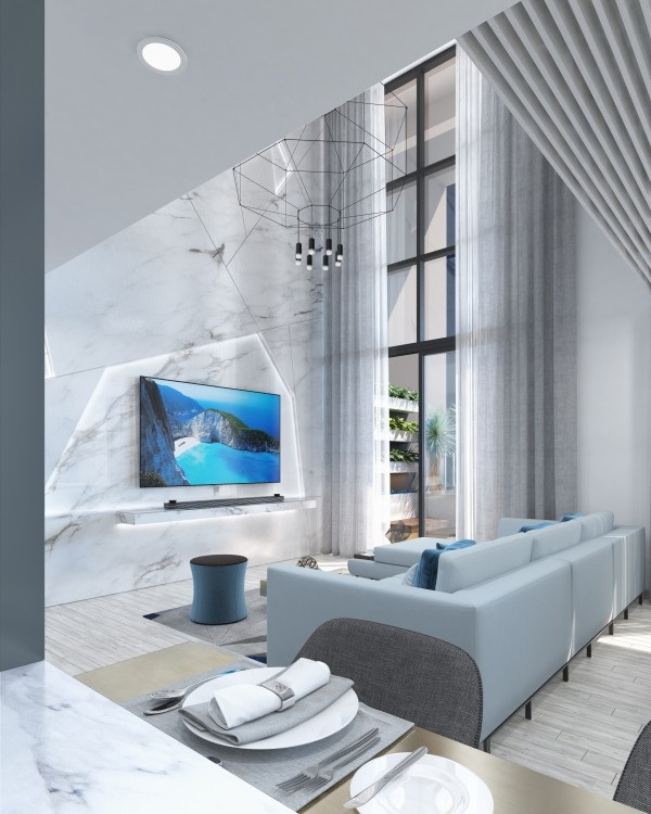 TV OLED- điểm nhấn hút mắt trong phòng khách thượng lưu - 4 Thay vì bày biện quá nhiều đồ nội thất gây cảm giác rườm rà, thiếu sang trọng, gia chủ chỉ nên chọn lọc những món đồ nội thất thiết yếu có sự độc đáo và giá trị thẩm mỹ cao