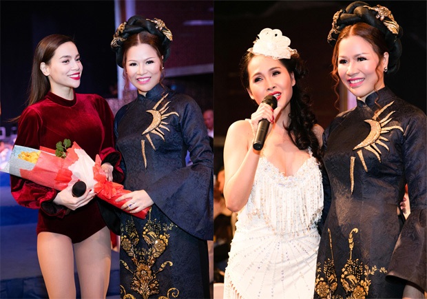 Tất niên Tập đoàn bảo vệ Long Hoàng quy tụ dàn sao lớn - 4 Ca sĩ Hồ Ngọc Hà & Minh Thư vô cùng gợi cảm trong trang phục sexy.