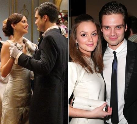 Những cặp sao yêu nhau từ màn ảnh nhỏ cho tới đời thực - 5 Trong “Gossip girl”, Sebastian Stan chủ yếu diễn chung với Blake Lively nhưng ở ngoài đời, nam diễn viên lại “bén duyên” với Leighton Meester.