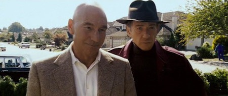 Khi các sao nam “hồi xuân” trên màn ảnh - 5 Patrick Stewart và Ian McKellen đã “rủ” nhau trẻ lại trong tác phẩm “X-Men: The last stand”. Tuy diện mạo lúc trẻ trung của hai nam tài tử không hề “long lanh” nhưng nỗ lực của đoàn làm phim vẫn rất đáng được khen ngợi.