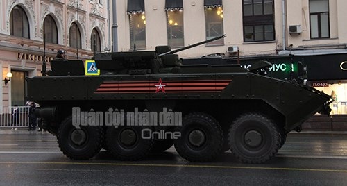 Nga diễn tập chuẩn bị cho lễ duyệt binh Ngày Chiến thắng tại Moscow - 6 Xe bọc thép Bumerang.