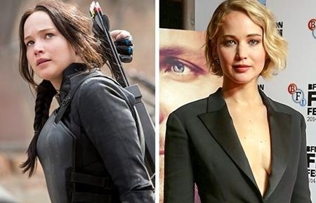 Khi vào vai Katniss Everdeen trong bộ phim “The hunger games”, Jennifer Lawrence đã 24 tuổi và lớn hơn nhân vật của mình 8 tuổi