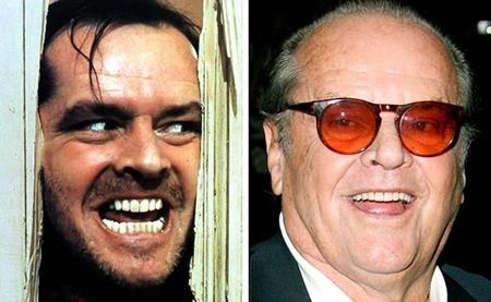 Khám phá diện mạo thật của các nhân vật kinh dị đình đám - 5 Từng có thông tin cho rằng cả Robert De Niro lẫn Robin Williams đều từng được nhắm đến cho vai diễn Jack Torrance trong kiệt tác phim kinh dị “The shinning”. Tuy nhiên, Jack Nicholson mới là hình mẫu lí tưởng trong đầu đạo diễn Stanley Kubrick và nụ cười đặc trưng của nam tài tử này cũng đã giúp lột tả trọn vẹn màn hóa điên bất ngờ của nhân vật.
