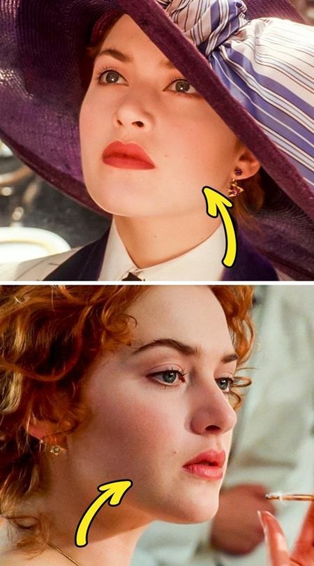 “Soi” lỗi hài hước trong các bom tấn Hollywood - 7 Nốt ruồi của nàng Rose trong “Titanic” cũng thoải mái chạy nhảy từ má trái sang má phải