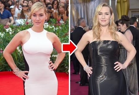 Khi các sao cũng dễ dàng phát tướng như ai - 7 Kate Winslet luôn là một ngoại lệ đặc biệt tại Hollywood khi không hề chạy theo xu hướng người dây mà ưa chuộng vẻ đẹp khỏe khoắn, căng tràn sức sống