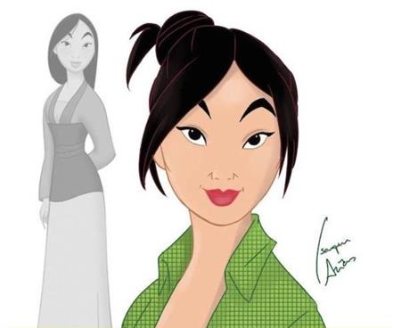 Khi các nàng công chúa Disney tái xuất ở năm 2017 - 8 Nàng Mộc Lan trong tưởng tượng vẫn còn khá trẻ trung và sành điệu, bất chấp việc ở năm 2017, Mộc Lan cũng đã bước sang tuổi 35