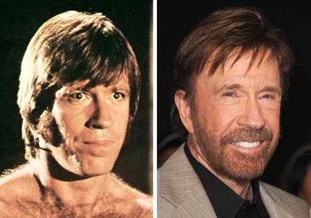 Bất ngờ với nhan sắc “đốn tim” fans thuở sao mới vào nghề - 8 Chuck Norris đã có một màn ra mắt vô cùng đáng nhớ trong bộ phim “The way of dragon” hồi năm 1972, khi ấy, Chuck Norris đã đóng vai đối thủ của Lý Tiểu Long và có cơ hội chiến đấu với huyền thoại võ thuật thế giới