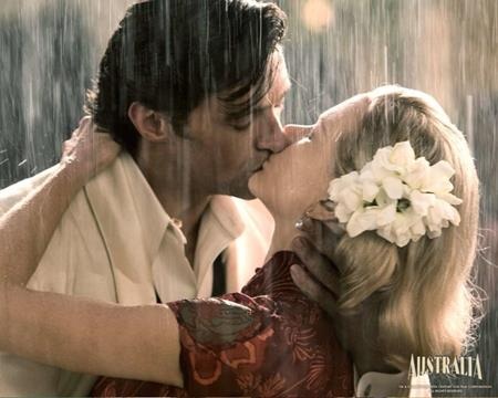 Bộ phim “Australia” hồi năm 2008 không chỉ có được những thước phim tuyệt đẹp về thiên nhiên nước Úc mà còn mang đến cho khán giả một nụ hôn đẹp như mơ giữa Nicole Kidman và Hugh Jackman