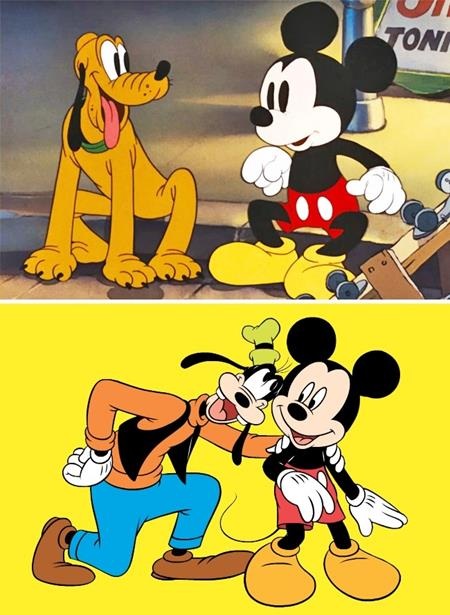 Những chi tiết phi logic nhưng vẫn hấp dẫn của phim hoạt hình - 9 Chuột Mickey nuôi thú cưng là Pluto và trùng hợp làm sao, cậu bạn Goofy của Mickey cũng là một chú chó