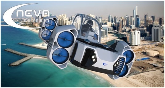Ý tưởng về phương tiện bay cá nhân cất cánh thẳng đứng hoàn toàn mới - 4
Khi bay 4 động cơ cánh quạt nằm ở 4 góc có thể xoay theo nhiều hướng, đóng vai trò như động cơ tạo lực đẩy.