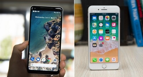 Đọ cấu hình Pixel 2 và Pixel 2 XL với bộ đôi iPhone 8 của Apple - 1 Pixel 2 XL và iPhone 8 Plus là hai trong số những smartphone cao cấp và mạnh mẽ nhất hiện nay