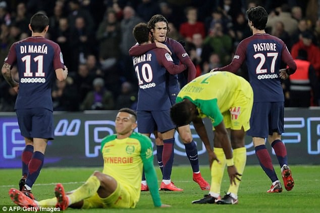 Neymar gây thất vọng, PSG vẫn hủy diệt đội bóng của Ranieri - 1 PSG hủy diệt Nantes với tỷ số 4-1